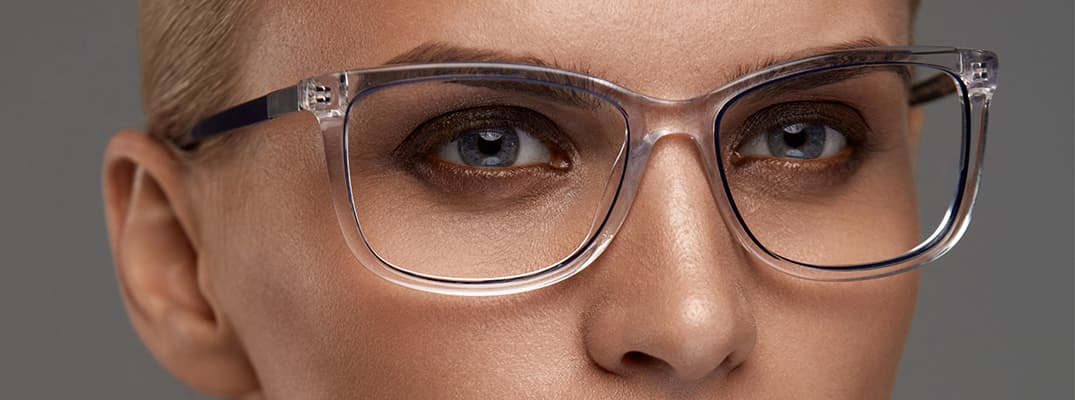 Blu/Tartaruga OQ CLUB Montatura per occhiali da vista non graduata in metallo con montatura quadrata per occhiali da vista per donna con lente esagonale 