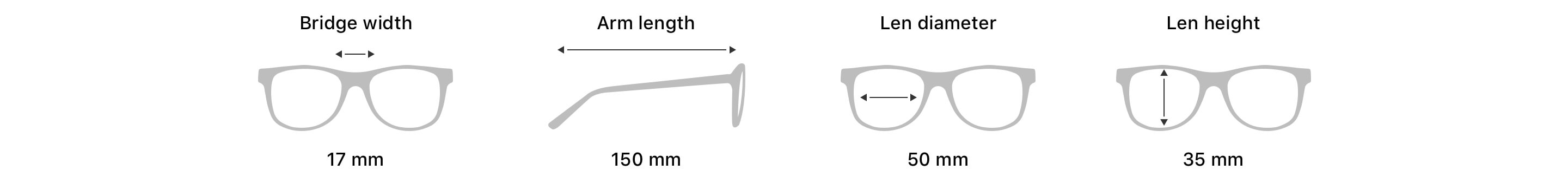 How to measure glasses