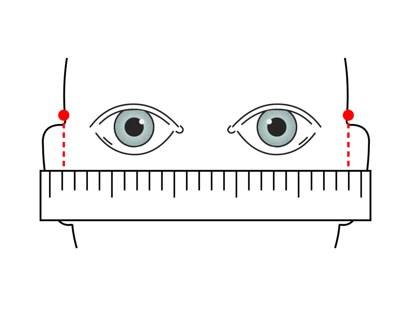 How to measure glasses temple